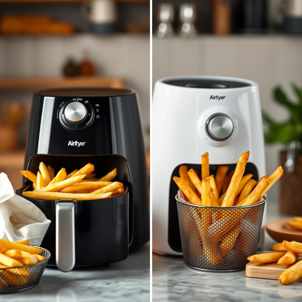 Airfryer vs friteuse traditionnelle : quel temps de cuisson pour des frites surgelées ? · Airfryer et frites surgelées t