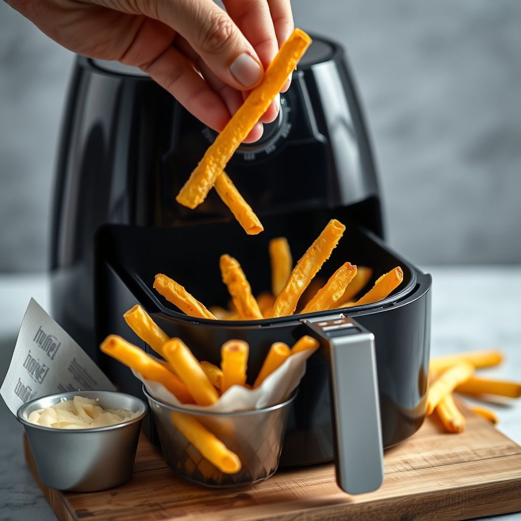 Comment obtenir des frites surgelées croustillantes à l'airfryer : la méthode pas à pas · Airfryer et frites surgelées t