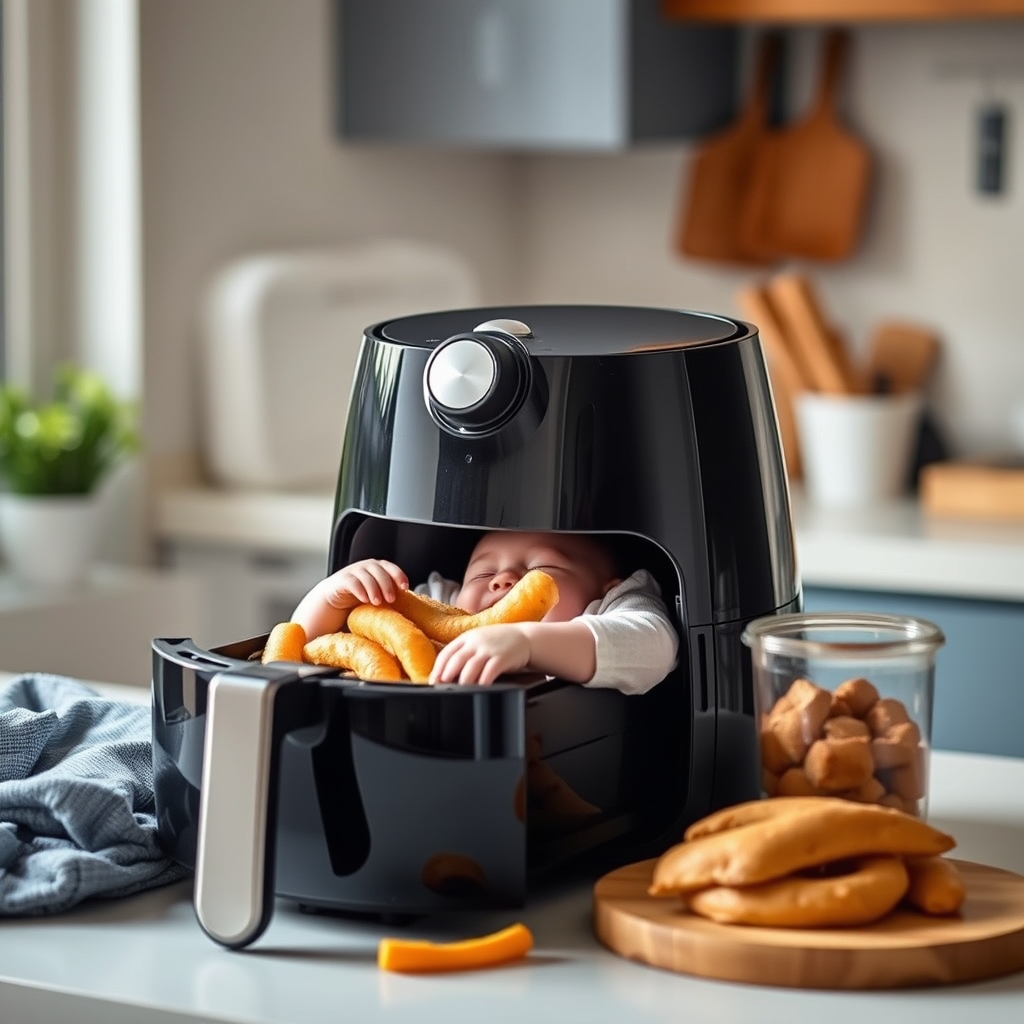 Guide d'achat : critères pour choisir le meilleur airfryer bébé en 2026 · Airfryer pour bébé cuisson douce