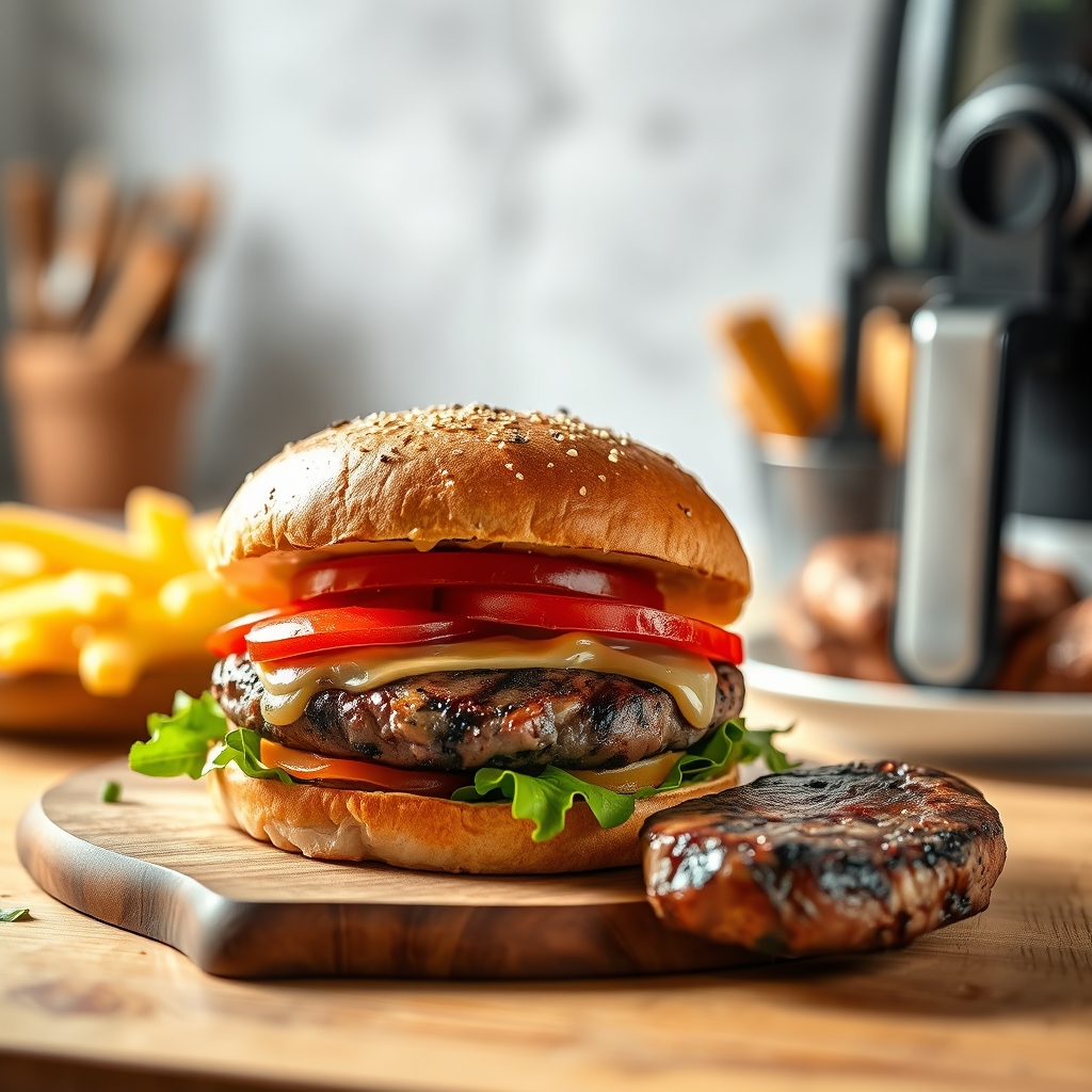 Pour aller plus loin : ressources et guides complémentaires · Airfryer pour cuisson des burgers et steaks