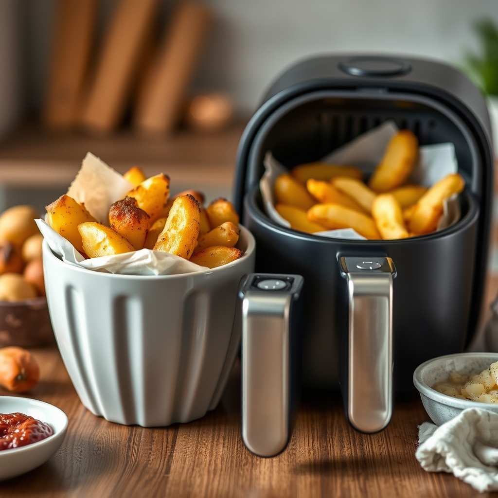 Pour aller plus loin : ressources et références · Airfryer pour cuisson des pommes de terre rôties parfaites